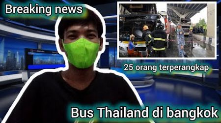 bus terbakar di bangkok thailand viral