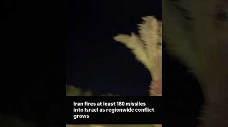 Iran fires at least 180 missiles into Israel as regionwide conflict grows