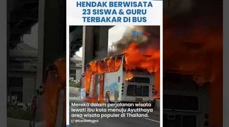 Nasib Pilu 23 Siswa dan Guru Thailand Tewas Terbakar di Bus, Kondisi Mengenaskan, Sopir Ditangkap