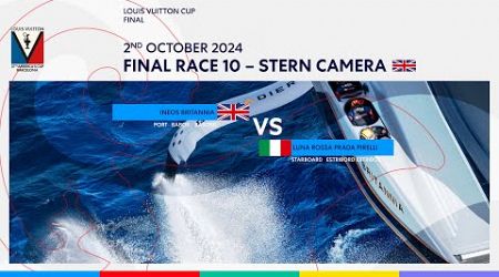 Louis Vuitton Cup Final Race 10 Port Entry Stern Camera - INEOS Britannia