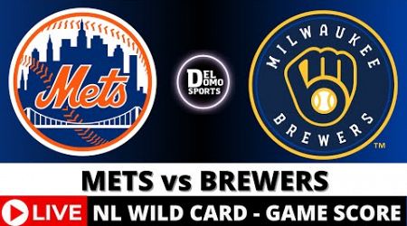 NEW YORK METS VS MILWAUKEE BREWERS ⚾️ NL Wild Card Game 3 - MLB Game Score Play-by-Play OCT 3, 2024