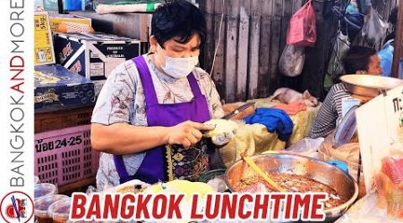 Thailand STREET FOOD - Lunchtime in BANGKOK