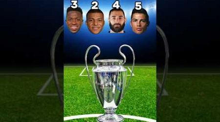 Trophy challenge. Who won how trophy.vini jr,Mbappe, benzema,ronaldo,#shortvideo #vinijr #mpabbe