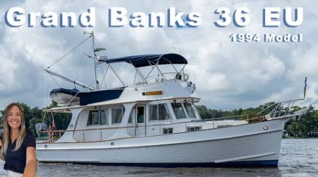 Grand Banks 36 Europa 1994 Walkthrough Yacht Tour with Sara Fithian