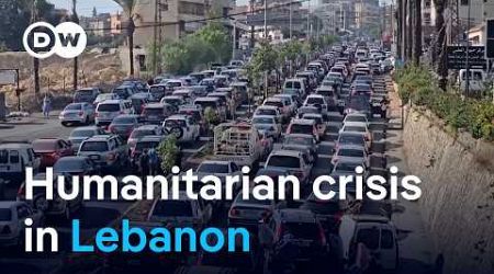 Lebanon government estimates one million displaced | DW News