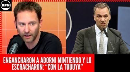 ¡CON LAS MANOS EN LA MASA! Engancharon a ADORNI MINTIENDO y lo ESCRACHARON: &quot;CON LA TUYA&quot;