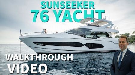 Full Tour of the Sunseeker 76 Yacht at the Southampton International Boat Show