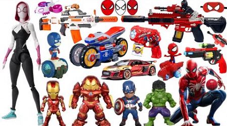 Marvel Spider-Man series unbox, popular Spider-Man action dolls, Marvel popular electric toy guns