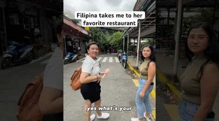 Filipina takes me to her favorite restaurant 