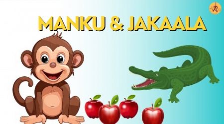 3 Manku &amp; Jakaala #crocodile #monkey #panchtantrakikahani #cartoon #kidsvideo #education #kids