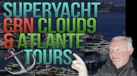 Superyacht Luxury of CRN Yachts: Cloud 9 &amp; Atlante | Monaco Port Hercules Harbour by Drone