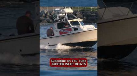 BOATS IN 4K AT THE JUPITER INLET #roughinlets #jupiterinletboats #boats