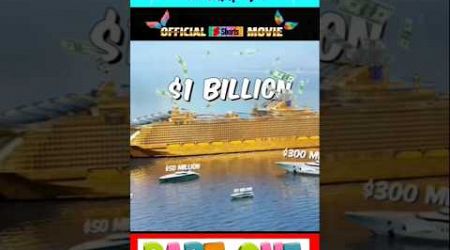 $1 vs $1,000,000,000 Yacht ! #shorts #mrbeast