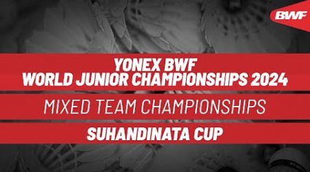 BWF World Junior Mixed Team Championships 2024 | France vs. Thailand | Position 09-16