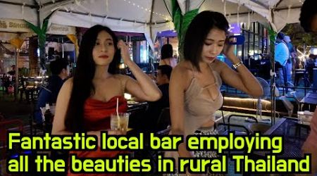 All the young and slim Thai girls in the city come to work in this bar