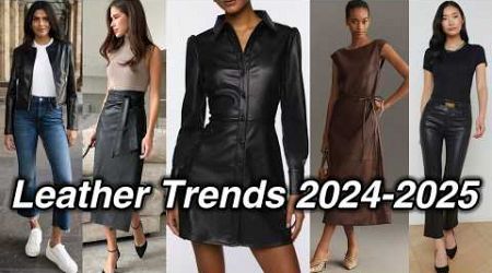 Wearable Leather Trends That Will DOMINATE Fall 2024!