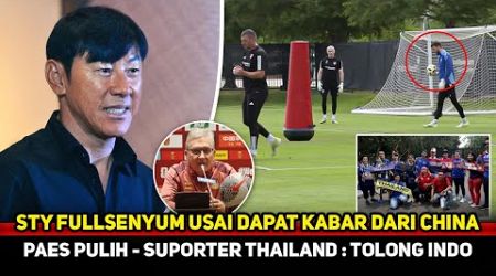 MAARTEN PAES NGEPRANK! STY Senyum2 jelang terbang ke Bahrain~Suporter Thailand sanjung PSSI