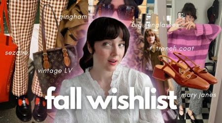 what&#39;s on my fall clothing wishlist?? fall 2024 fashion trends and what I&#39;m liking this season