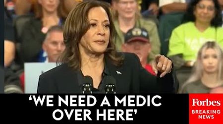 DRAMATIC MOMENT: Kamala Harris Stops Rally When Crowd Member Needs Medical Help