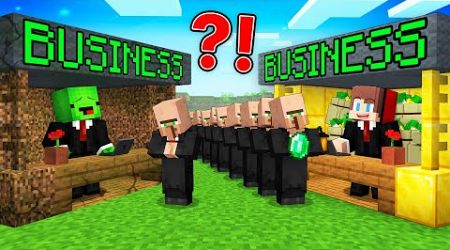 JJ&#39;s Family RICH vs Mikey&#39;s Family POOR BUSINESS Survive Battle in Minecraft - Maizen