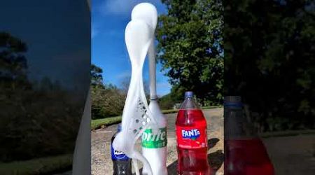 Popular Coke and Pepsi Sodas Vs Mentos 37 (SLOW MO) #satisfying #experiment #asmr