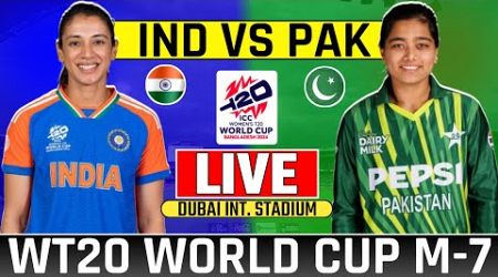 Live India Womens vs Pakistan Womens T20 World Cup Match-7 | Indw vs Pakw Today Live Cricket Match