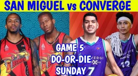 PBA LIVE : SAN MIGUEL vs CONVERGE I LIVE SCORES &amp; PLAYERS STATISTICS