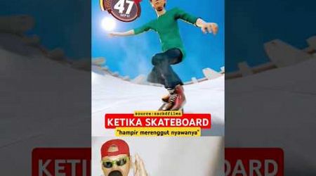 KETIKA SKATEBOARD!! Hampir merenggut nyawanya #physics #science #education @zackdfilms