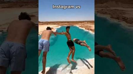 Social Media vs Reality #travel #shorts #adventure #nature