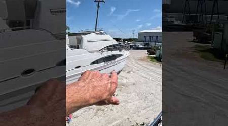 Hurricane Damaged 44&#39; Carver Affordable Liveaboard Auction | Harbor Yacht Tours