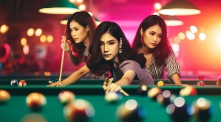 Thai Girls Play Pool Live from Pattaya. Learn the Thai Language