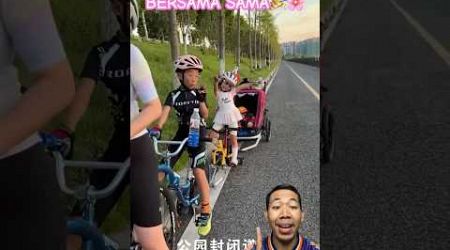 SERUNYA BERSEPEDA BERSAMA KELUARGA!!?#shorts #cycling #funny #comedy #travel