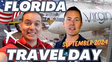 FLORIDA TRAVEL DAY September 2024 | Virgin Atlantic Premium Economy | Orlando