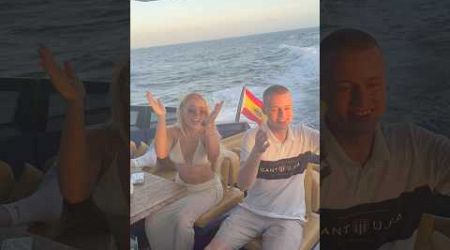 Elle Brooke and Fred partying in Ibiza on yacht