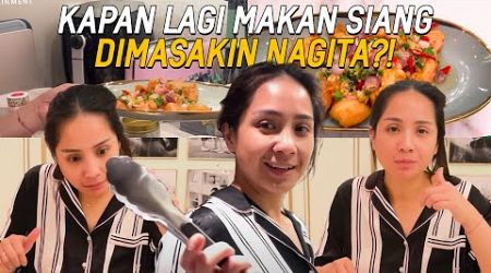 NAGITA MASAKIN MAKAN SIANG BUAT ORANG RUMAH!! RESEP RAHASIA MASAKAN NAGITA BIKIN BOROS NASI?!