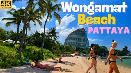 [4K] Walk along Wongamat beach. The best beach in Pattaya. Thailand 2024.