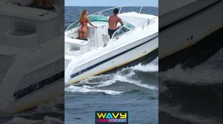 What color was this boat at Haulover Inlet? | Wavy Boats