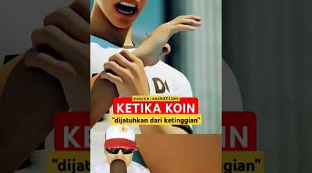 KETIKA KOIN!! Dijatuhkan dari ketinggian #education #physics #science @zackdfilms