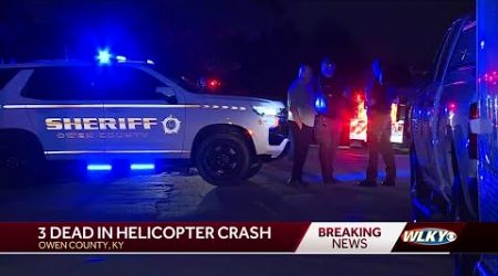 Officials: 3 people dead after medical helicopter crashes in northern Kentucky