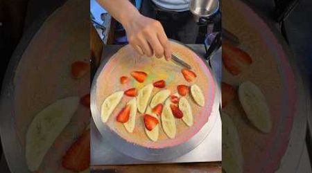 Rainbow Crepe in Bangkok Night Market #shortsvideo