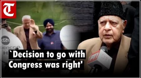 Farooq Abdullah says firmly with INDIA alliance as trends suggest NC-Congress alliance forming govt