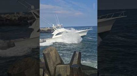 Yacht - Dream Believer Hits Some Choppy Surf - Point Pleasant Beach