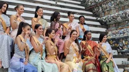 สวยจนคนตะลึงกันทั้งวัด / Miss Grand International 2024 | Bangkok SigntSeeing@Wat Arun #MGI2024