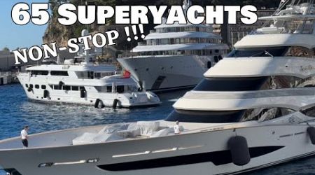 65 SUPERYACHTS DEPARTING ONE DAY AFTER THE MONACO YACHT SHOW 2024 @archiesvlogmc