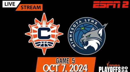 Connecticut Sun vs Minnesota Lynx Game 5 WNBA Semifinals Live Stream (Play-By-Play &amp; Scoreboard)