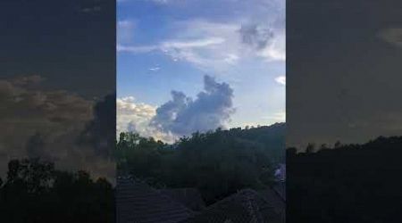 The scenery of Samui at dusk, with many white clouds floating in the sky#travel#amazing #amazingtour