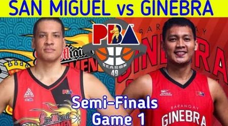 PBA LIVE : SAN MIGUEL vs GINEBRA I LIVE SCORES &amp; PLAYERS STATISTICS.