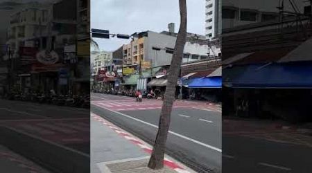 Pattaya beach road morning scene.⛱️ #pattaya #pattayawalkingstreet #bangkok #beach #thailand #phuket