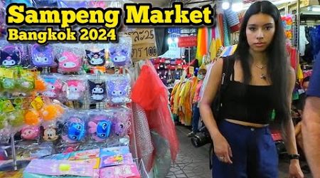 Walking in Bangkok Sampeng Market Best Cheapest Market Shopping in Thailand สำเพ็ง​ล่าสุด​​ 4/10/24​