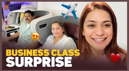 Surprising My Parents with a Business Class Upgrade! ✈️